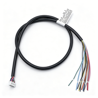 Cableado Interno, Conector Hembra de 14 Pines, Arnés de Cables Multifilar con 14 Extremos Pelados Codificados por Colores y Etiqueta de Función