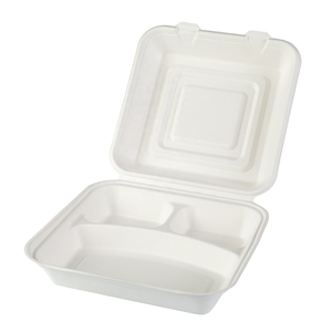 Caña de Azúcar caja Biodegradable llevar desechables 3 compartimiento de la caja de almuerzo - Product Image 6
