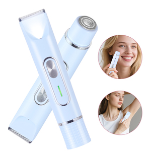 SOLIMPIA HT-599 เครื่องตัดขนไฟฟ้าและมีดโกน 2-in-1 สำหรับผู้หญิง กันน้ำ IPX6 ชาร์จซ้ำได้ ใช้ได้ทั้งตัวและใบหน้า - Product Image 2
