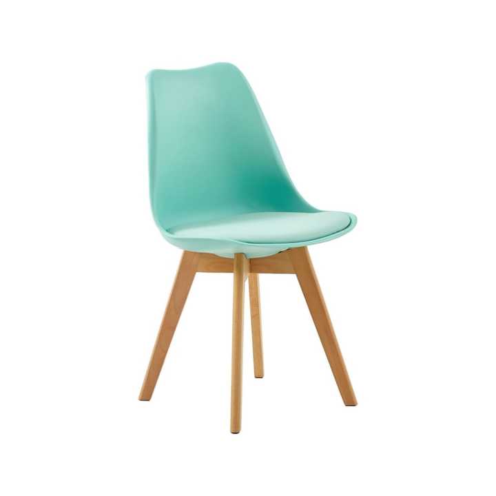 Cheap Low Price Plastic Chair Furniture Table Wood Leg Pp Cover Cushion ...