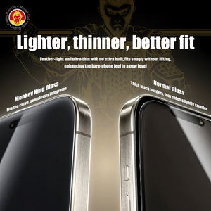 Protecteur d'écran HD en verre trempé pour iPhone 17 <span class=keywords><strong>Pro</strong></span> Max Monkey King Accessoires de téléphone en verre 16/15/14 <span class=keywords><strong>Pro</strong></span> Max/XS/XR/MAX - Product Image 4