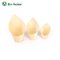 Gobelets à glace jetables en bois bio pour le camping et la restauration, écologiques, biodégradables, anti-fuite, durables et compostables