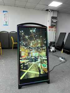 Affichage publicitaire LED portable pliable de 49 pouces, style arc, pour courses de chevaux, écran LCD, menu, signalisation, batterie, ODM OEM - Product Image 2