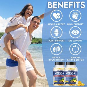 น้ำมันปลาโอเมก้า 3 ธรรมชาติแบบซอฟเจลสำหรับผู้ใหญ่ บำรุงหัวใจ <span class=keywords><strong>ส</strong></span>มอง และดวงตา รับผลิตแบรนด์ส่วนตัว (OEM) - Product Image 6