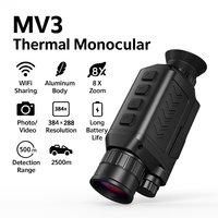 Portée thermique de chasse numérique MV3 384x288 Caméra de vision nocturne OLED monoculaire thermique pour l'observation de la faune
