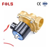 Vanne solénoïde électrique en laiton DN15 1/2'' 24V normalement fermée OEM pour l'eau et l'air