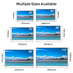 Cá voi màn hình Android dựa trên ảo bảng thông minh 110 inch thông minh tương tác LCD hiển thị bảng trắng phẳng với điện thoại di động đứng - Product Image 6