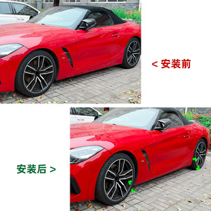 Bmw Z4 G29 Side Skirt Spoiler Body Kit Piano Black Carbon Fiber Texture Abs Material For Car Modification - Product Image 4