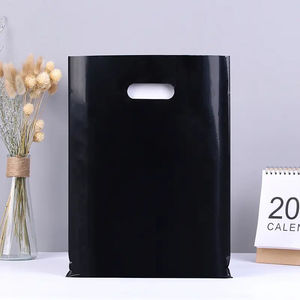 Vente en gros Sac à provisions avec poignée en plastique personnalisé avec logo personnalisé Sacs en plastique HDPE avec poignée de votre logo - Product Image 3