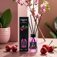 Coffret Diffuseur de Parfum à Bâtonnets Marque VEYES, 20 Parfums, Bouteille en Verre Colorée 110ml, Parfum d'Ambiance