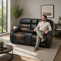 Canapé inclinable Frank Modern Manual Zero-Gravity pour appartement compact