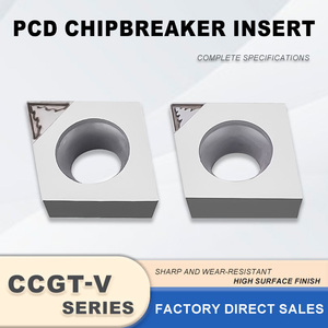 เม็ดมีด PCD คุณภาพพรีเมียม CCGT-V060202/09T302/09T304 เครื่องมือกลึงเพชรสำหรับงานขัดเงาอะลูมิเนียมและทองแดง - Product Image 2