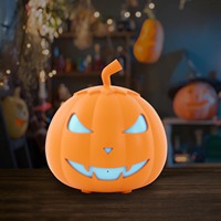 Projecteur LED Citrouille 800W avec Machine à Brouillard, Enceinte Bluetooth et Télécommande pour Fêtes, Décoration d'Halloween et Mariages