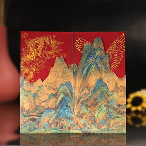 Cartes d'invitation mariage, enveloppes rouges en feuille or, pièces, pour fête de remise de diplôme ou baby shower, - Product Image 4