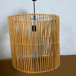Lámpara Colgante de Bambú Redonda Estilo Bohemio Hecha a Mano, Lámpara de Techo Interior para Decoración de Sala de Estar, Decoración del Hogar y Hoteles - Product Image 1