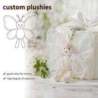 Joli porte-clés en peluche papillon avec voile de mariée, cadeau de mariage, breloque pour sac