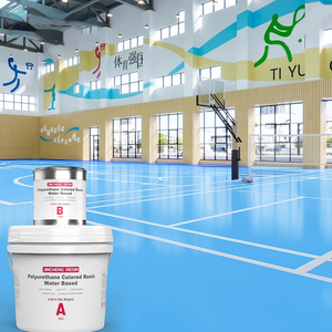 Rivestimento <span class=keywords><strong>per</strong></span> Pavimenti Sportivi in PU a Base d'Acqua, Antiscivolo e Resistente all'Usura <span class=keywords><strong>per</strong></span> Badminton, Tennis, Basket, Piste e Superfici Multiuso <span class=keywords><strong>per</strong></span> Palestre - Product Image 1