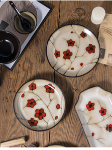 Thủ công dưới kính gốm Bộ đồ ăn đặt sang Trọng bộ đồ ăn cho những dịp khác nhau sử dụng - Product Image 4