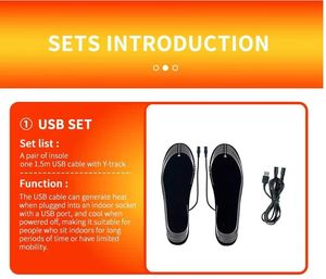 Nouveau produit Usb chaussures chauffantes électriques semelles chauffe-pieds bricolage semelles coupées pour l'extérieur et le <span class=keywords><strong>camping</strong></span> et le ski et la chasse - Product Image 3