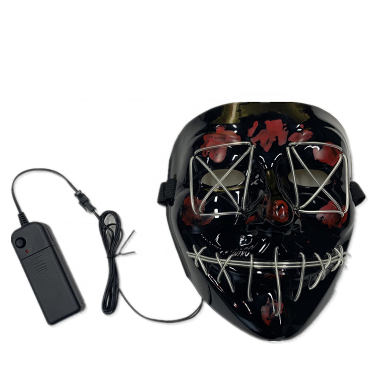 Halloween de miedo Horror tema productos luz LED EL alambre de máscara