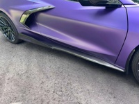 Vente en gros de jupes latérales de carrosserie en fibre de carbone lèvre avant de capot avant pour Chevrolet Corvette C8 5VM Style diffuseur arrière aile arrière