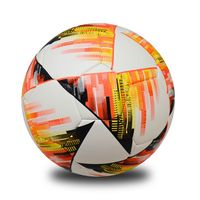 Ballon de football Welstar jaune et blanc en cuir mousse PVC taille 5 poids officiel et ballon de football personnalisé pour l'entraînement au football