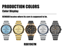 Montre pour homme, bijoux, bracelet en acier de luxe, logo personnalisé, 50 pièces, montre de qualité, montre à quartz pour homme, OEM