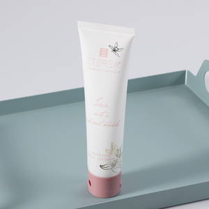 Discus 50ml bianco opaco tubo biodegradabile imballaggio vuoto spremiagrumi dentifricio detergente grazioso rossetto rosa crema per gli occhi - Product Image 2