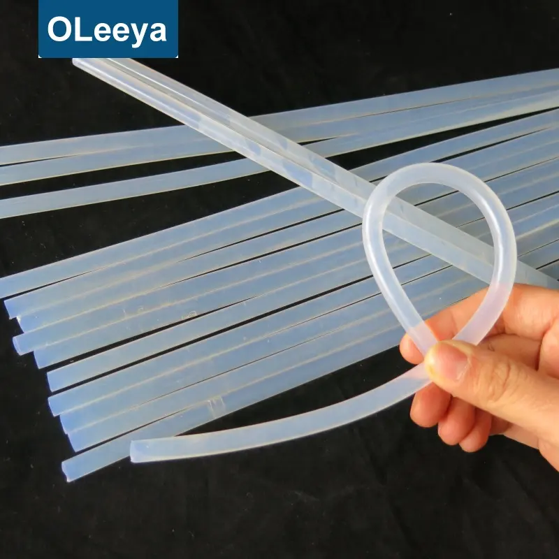 Oleeya factory 7mm silicone hot melt glue stick bar for electric glue gun craft album repair