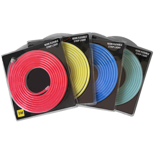 In Offerta: Striscia LED <span class=keywords><strong>Neon</strong></span> in Silicone Flessibile 5m 50m 6x12mm Tagliabile Ogni 1cm, DC5V 12V 24V, Monocolore o RGB - Product Image 1