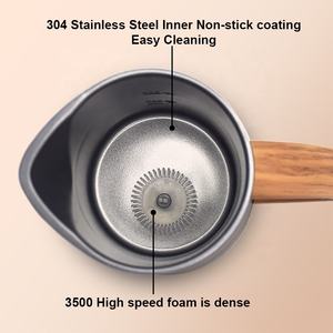 Mousseur à lait pour café en vente chaude avec art latte, chocolat chaud, cappuccino, température réglable, mousseur à lait - Product Image 3