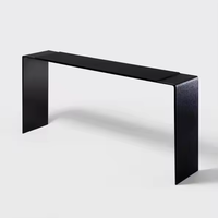 Meubles de salon, entrée, console en métal nordique moderne, table de console de luxe en marbre doré pour le couloir