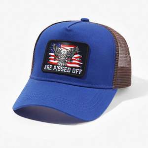 Gorra Trucker Snapback de Moda de Invierno para Hombre, Personalizada al por Mayor, con Logotipo Bordado, de 6 Paneles, de Algodón Liso, con Visera Plana, de Alta Calidad y Bajo MOQ - Product Image 5