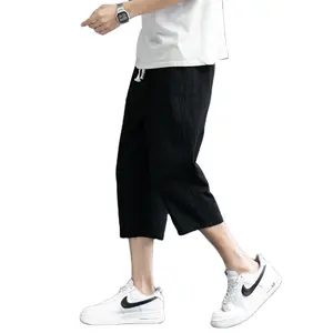 Custom logo on waistband polyester pockets Split hem pour hommes sports active mens workout gym Athletic shorts for men