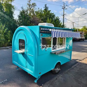 Remorque alimentaire mobile à châssis en acier massif, avec trappe de service personnalisée et équipement de cuisine complet pour barbecue, pizza, événements extérieurs et vente ambulante - Product Image 3