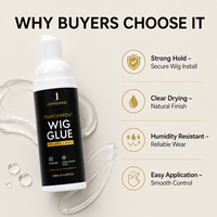 Mousse coiffante en gros pour perruques et tresses, marque privée OEM