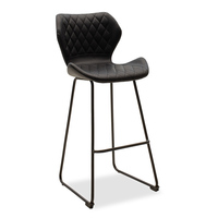Tabouret chaise de bar de luxe tabouret de bar bistrot italien en cuir chaise haute de comptoir de bar