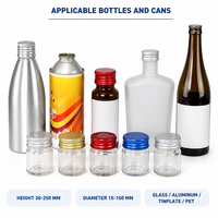Ligne Automatique de Remplissage Petites Bouteilles pour Vin de Riz Boissons Sirop Huile Essentielle Bouchage Etiquetage