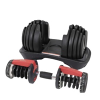 Haltères réglables en acier inoxydable 525 lb (24 kg) pour hommes – Équipement de fitness à domicile pour entraînement intensif et musculation combinée