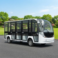 Bus de tourisme électrique 14 places abordable et de haute qualité, entièrement fermé, véhicule à énergie nouvelle avec porte vitrée
