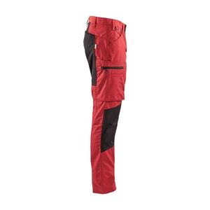 กางเกงทำงาน7330509498149 blaklader กางเกงขายาวผ้ายืดสีแดง/ดำ - Product Image 4