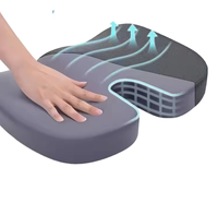 Coussin orthopédique en mousse à mémoire de forme pour le coccyx, idéal pour le massage du cou, pour voiture, chaise de bureau, hôtels et usage domestique