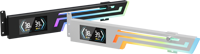 Nouveau support de carte graphique RVB lumineux et coloré avec écran LED numérique, design élégant et premium pour PC, compatible avec les cartes graphiques Power Train, en stock, personnalisable.