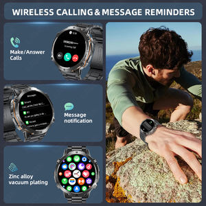 LIGE BWX3 コンパス搭載スマートウォッチ メンズ 長時間バッテリー フィットネストラッカー 通話対応 血中酸素濃度測定 スマートウォッチ Android IOS対応 - Product Image 3