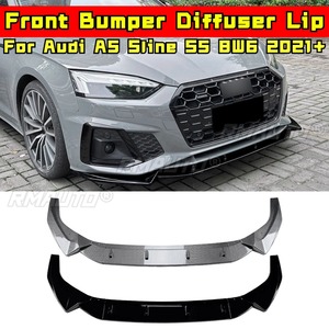 สำหรับ Audi A5 Sline S5 8W6 2021+ ชุดแต่งกันชนหน้า สปลิตเตอร์ลิปดิฟฟิวเซอร์ สปอยเลอร์กันชนหน้า ฝาครอบป้องกัน อุปกรณ์เสริม - Product Image 1