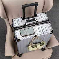 Grande Capacité PC Valise à Roulettes Trolley Hommes Femmes Mode Affaires Grande Solide Étudiant École Rangement Voyage Bagage