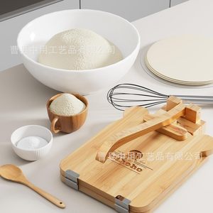 Presse à tortillas en bois Mihola pour tortillas maison, planche à pâtisserie écologique - Product Image 2
