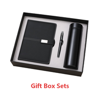 Ensemble cadeau de carnet en cuir PU gaufré Hong-Fu avec stylo thermos personnalisé pour les cadeaux d'affaires et d'entreprise
