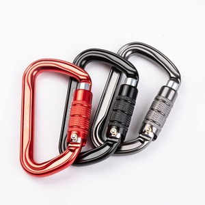 Mosquetón en Forma de D, 30KN, Aleación de Aluminio 7075, Gancho de Escalada con Bloqueo, Equipo de Seguridad para Escalada en Roca al Aire Libre - Product Image 2