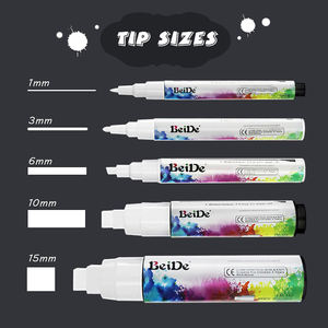 <span class=keywords><strong>Marqueur</strong></span> de craie <span class=keywords><strong>blanc</strong></span>, 1mm, 3mm, 6mm, 8mm, 10mm, 15mm, 30mm, <span class=keywords><strong>pour</strong></span> tableau noir, signes, vente en gros - Product Image 2